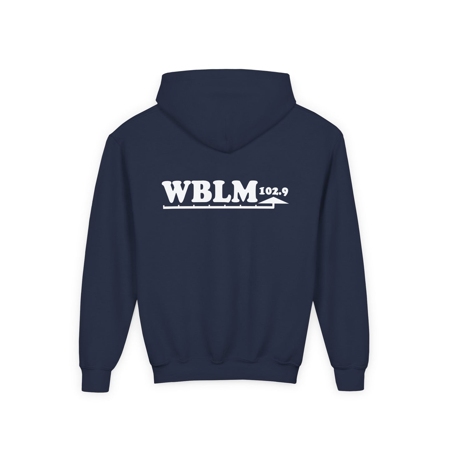 WBLM 102.9 Youth Hoodie — Classic Radio Station Logo Pullover