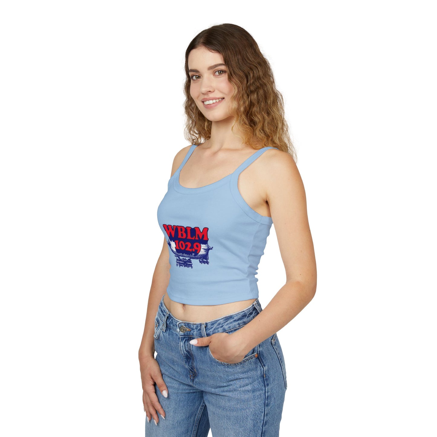 WBLM 102.9 Vintage Logo Crop Tank
