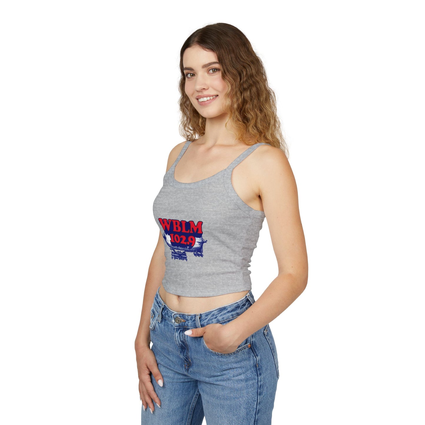WBLM 102.9 Vintage Logo Crop Tank