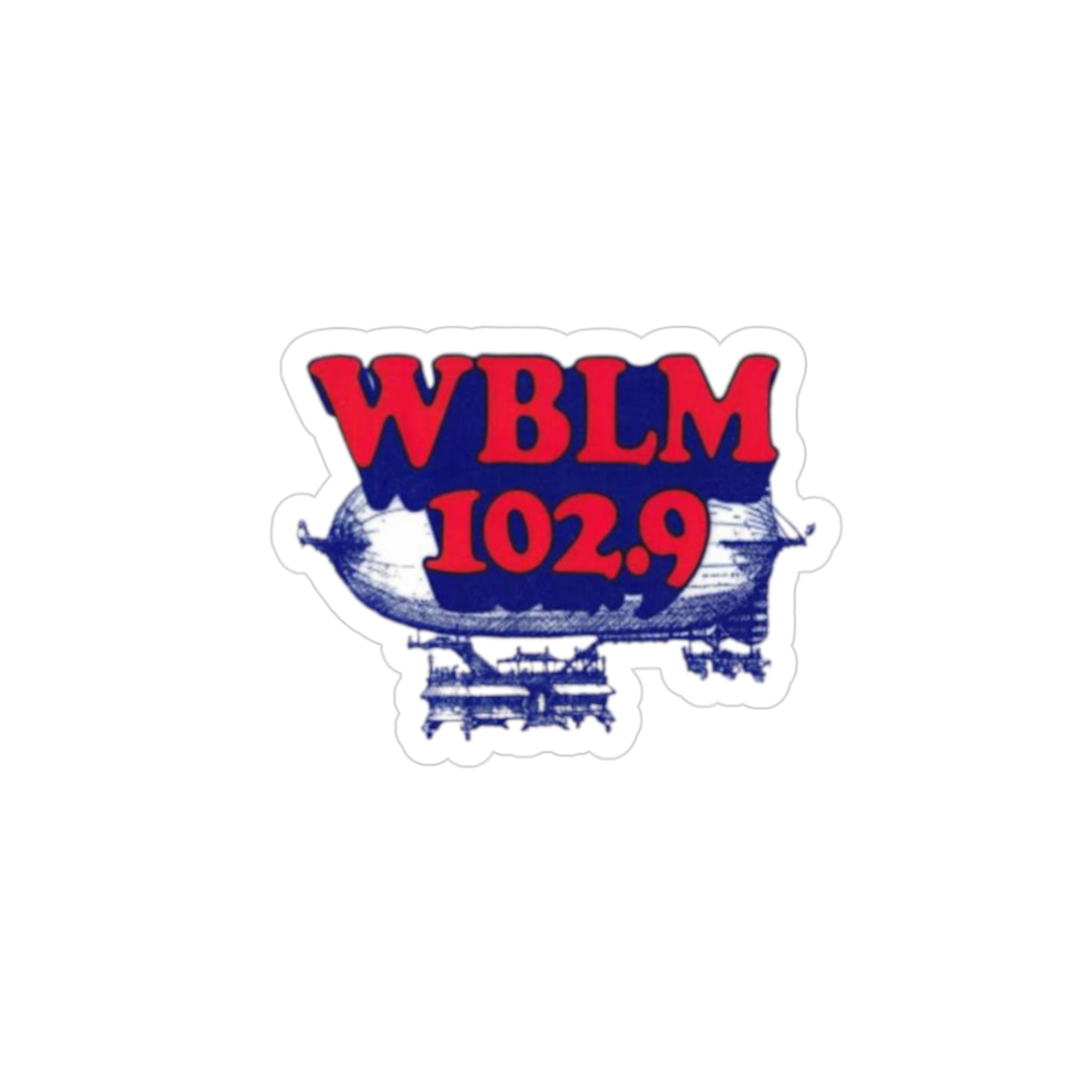 WBLM 102.9 Transparent Outdoor Stickers,  1pcs