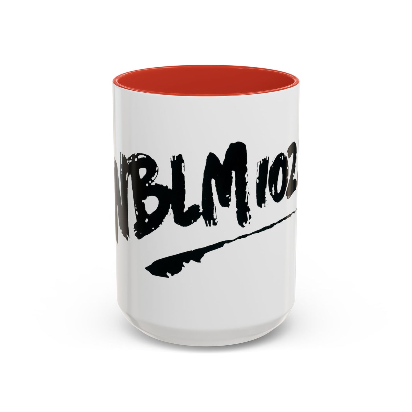 WBLM 102.9 Black Scrawl Logo Ceramic Coffee Mug