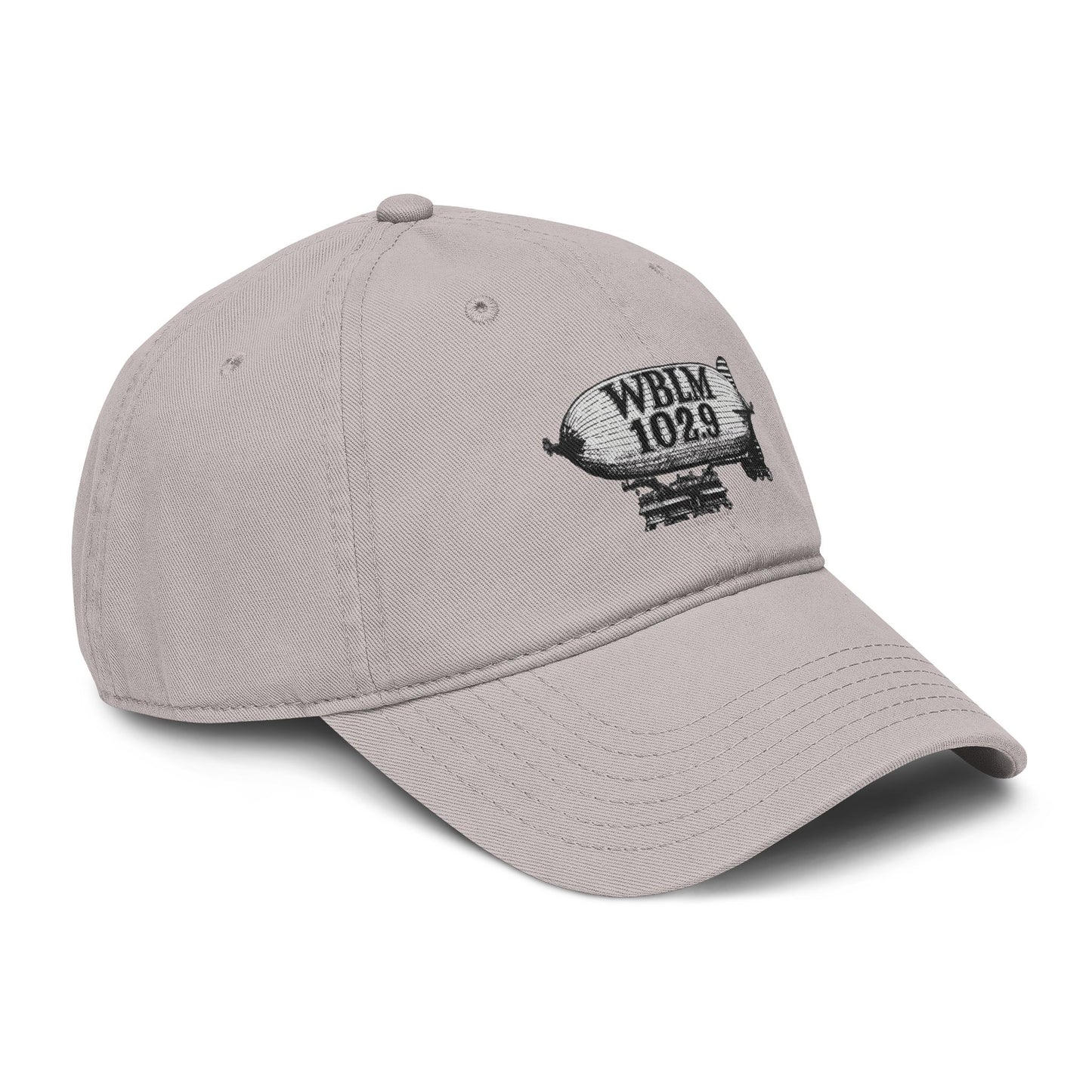 WBLM 102.9 Blimp Embroidered Baseball Cap — Vintage Radio Station Dad Hat