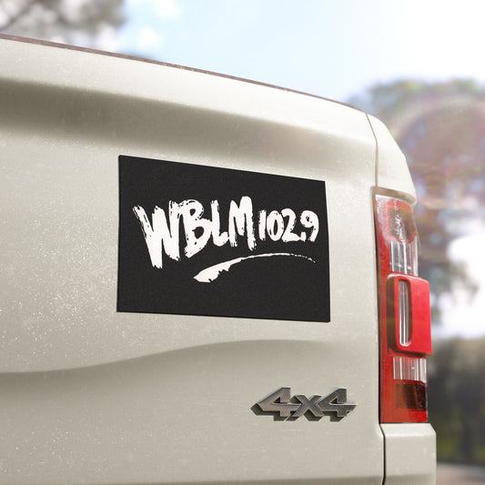 WBLM 102.9 Scrawl Logo Car Magnet