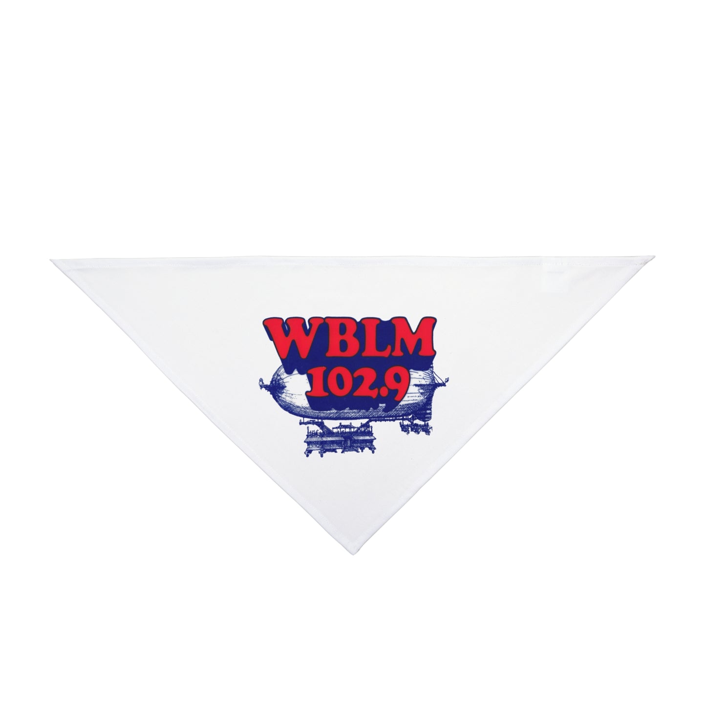 WBLM 102.9 Pet Bandana – Retro Radio Logo Dog Bandana