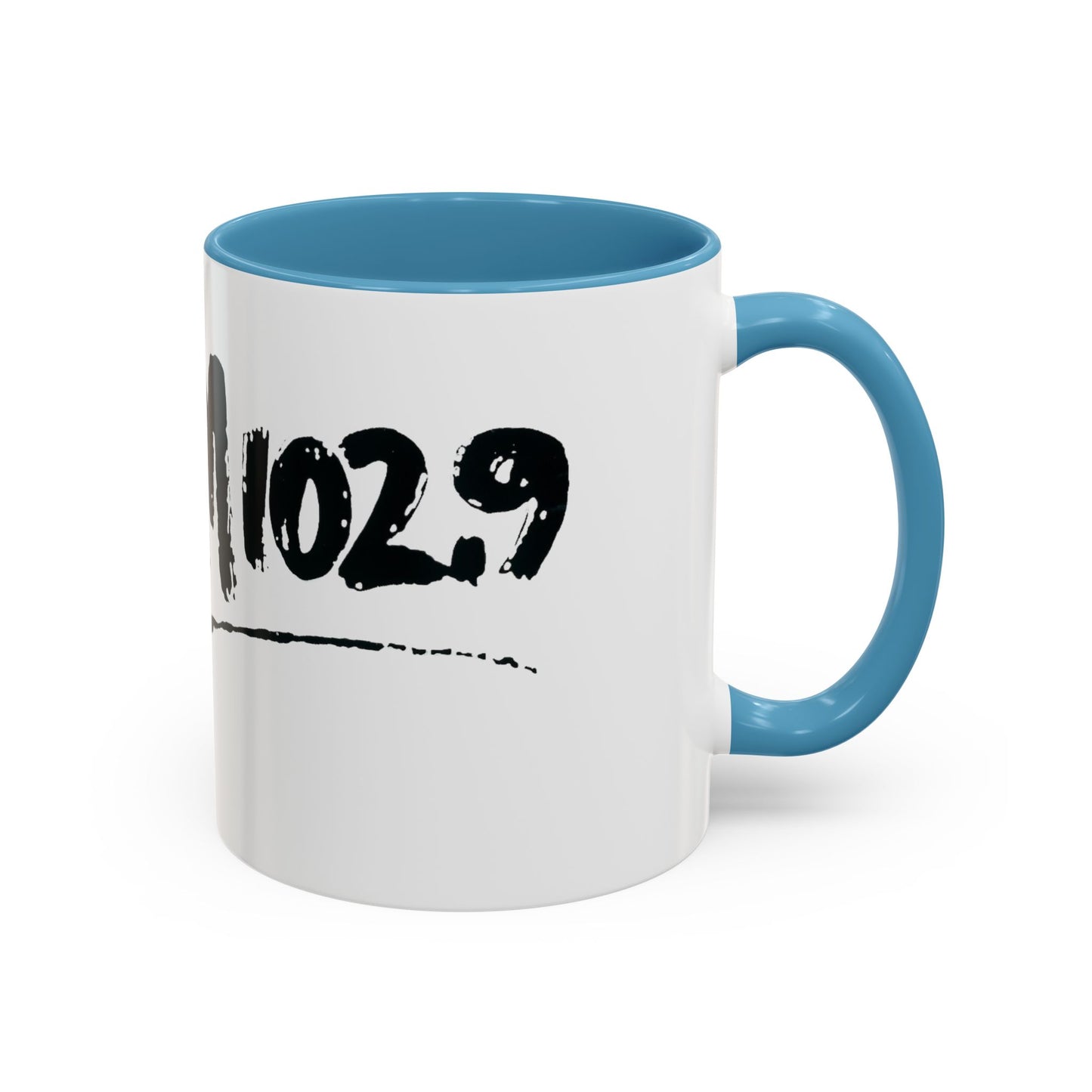 WBLM 102.9 Black Scrawl Logo Ceramic Coffee Mug