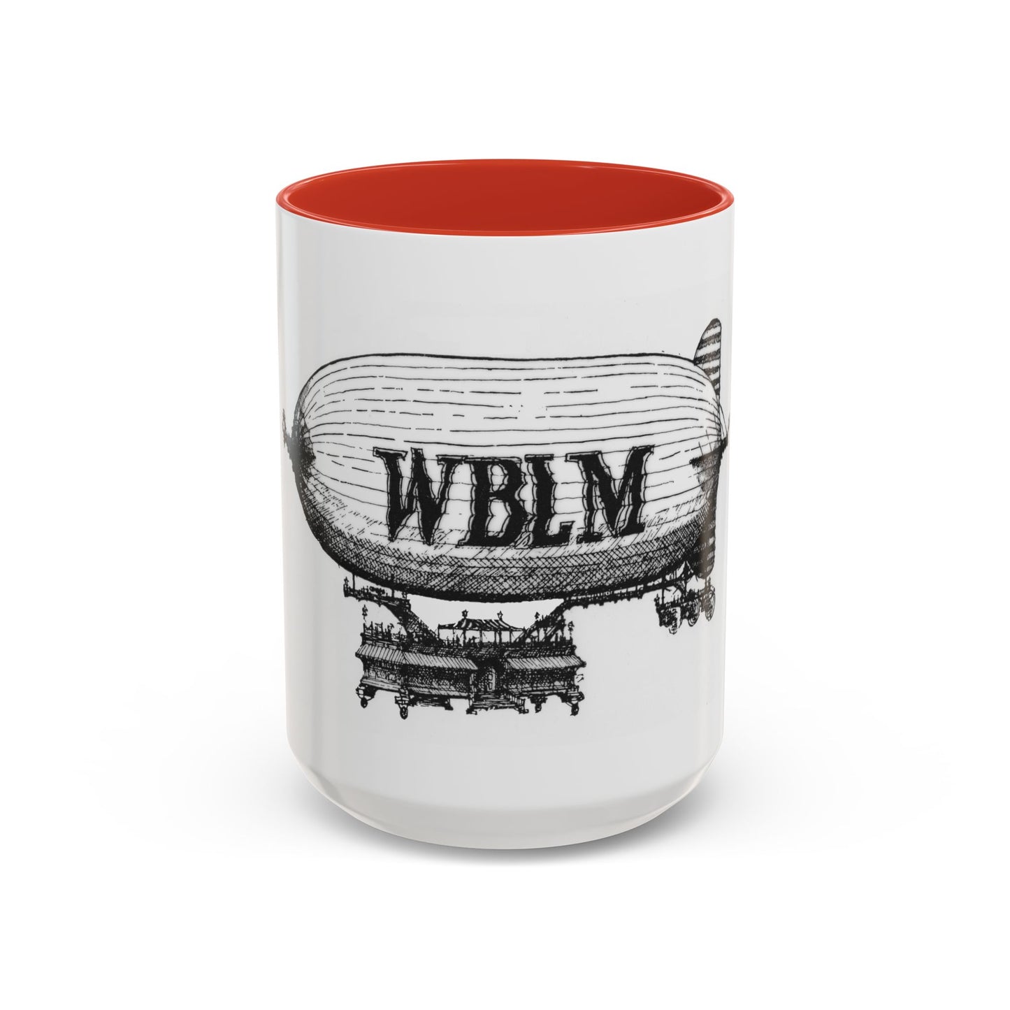 WBLM Zeppelin Vintage Airship Coffee Mug — Retro Blimp Design (11/15oz)
