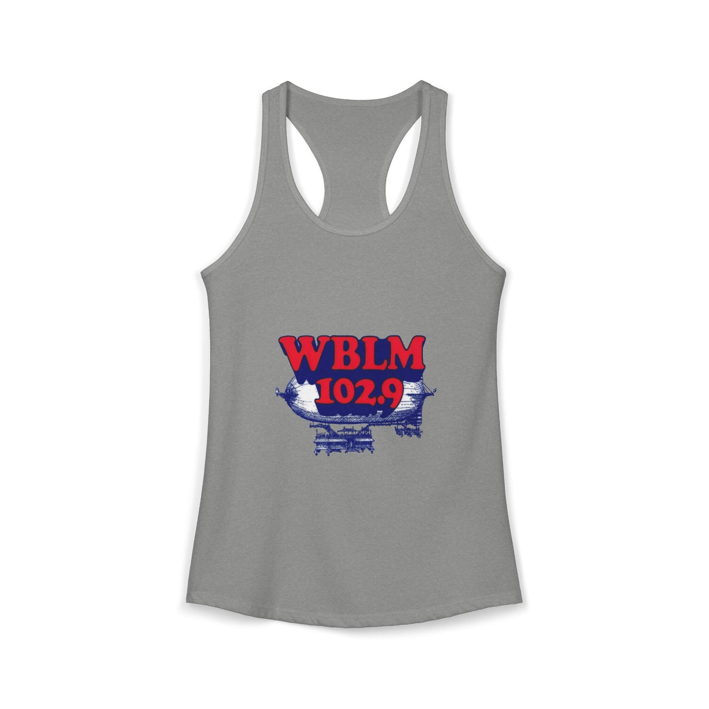 WBLM 102.9 Retro Radio Women's Ideal Racerback Tank