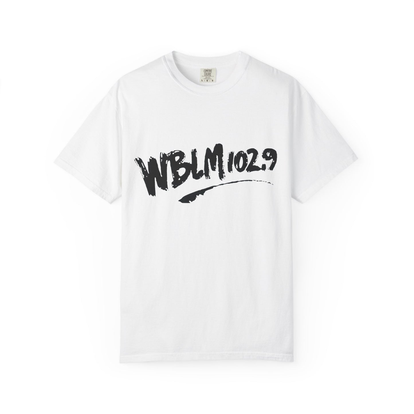 WBLM 102.9 Retro Scrawl Logo Soft Colors T-Shirt
