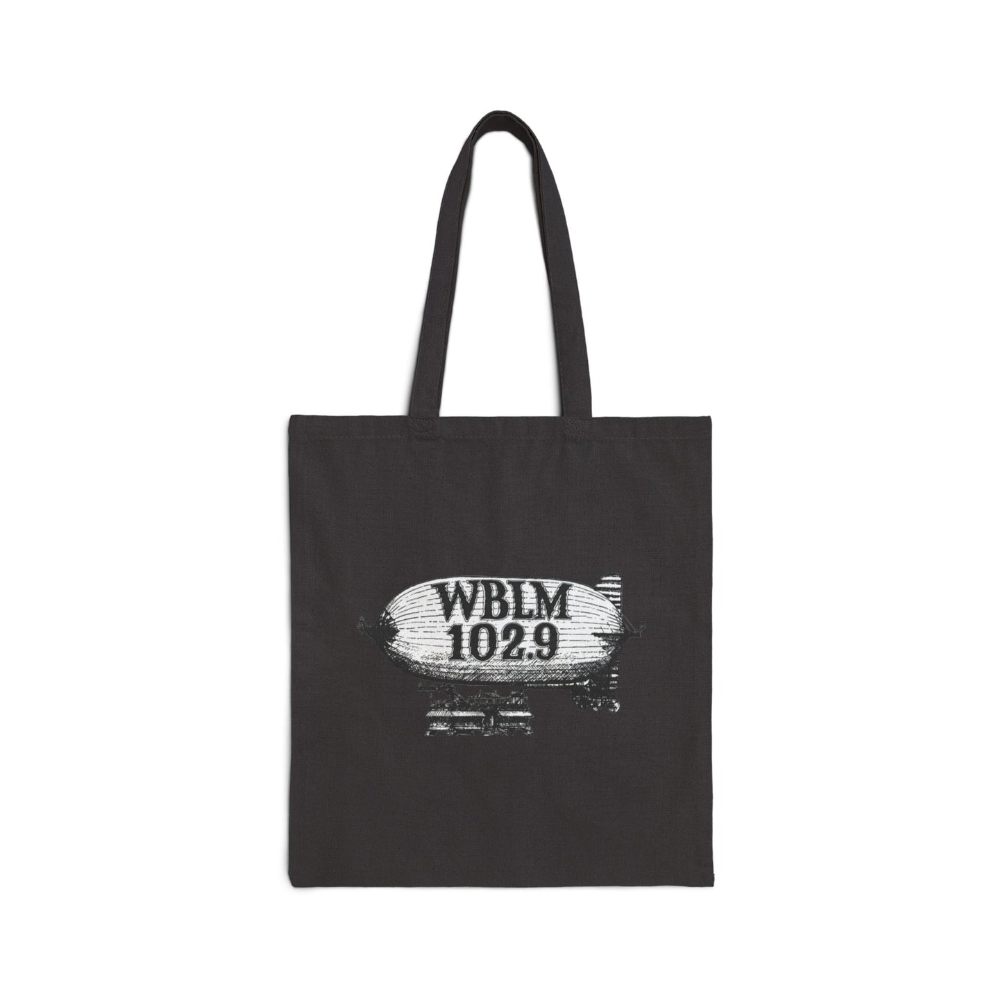 Tote Bag — Vintage Airship 'WBLM 102.9' Cotton Canvas Tote
