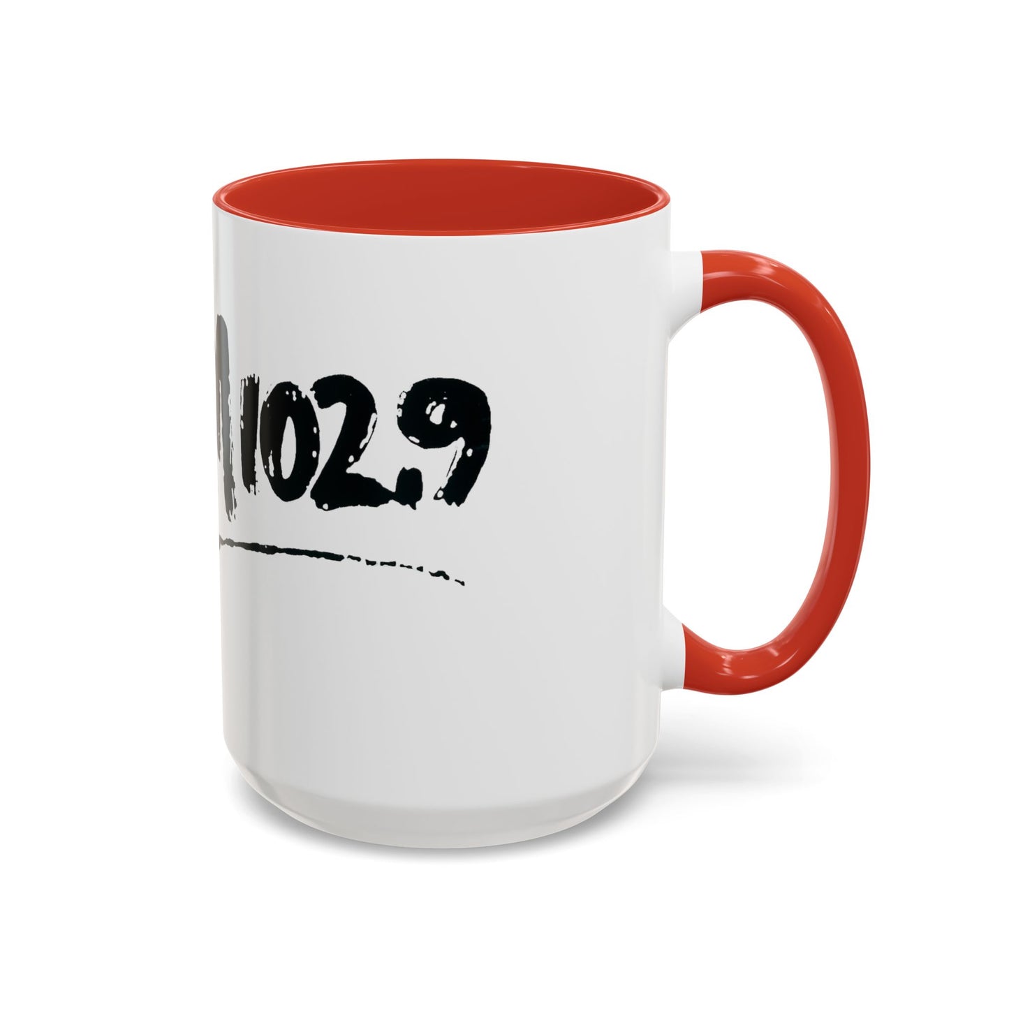 WBLM 102.9 Black Scrawl Logo Ceramic Coffee Mug