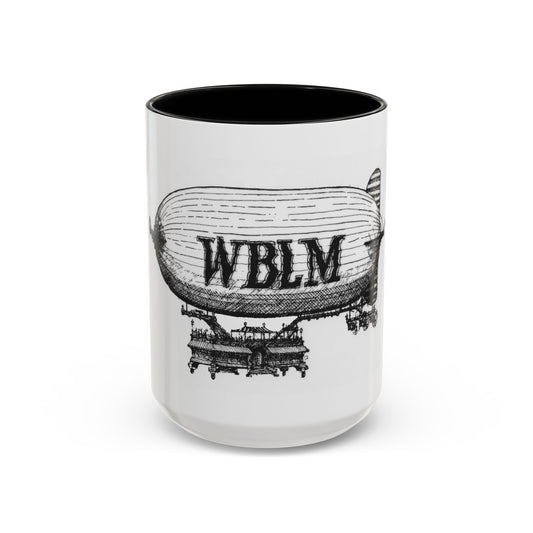 WBLM Zeppelin Vintage Airship Coffee Mug — Retro Blimp Design (11/15oz)