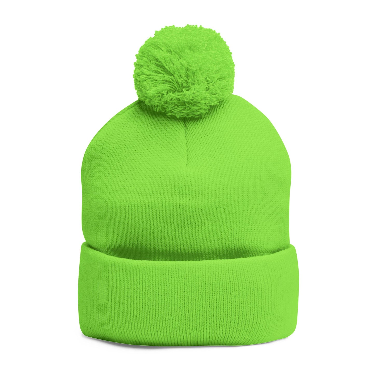 Embroidered Pom-Pom Knit Cap — WBLM 102.9 Radio Logo Beanie