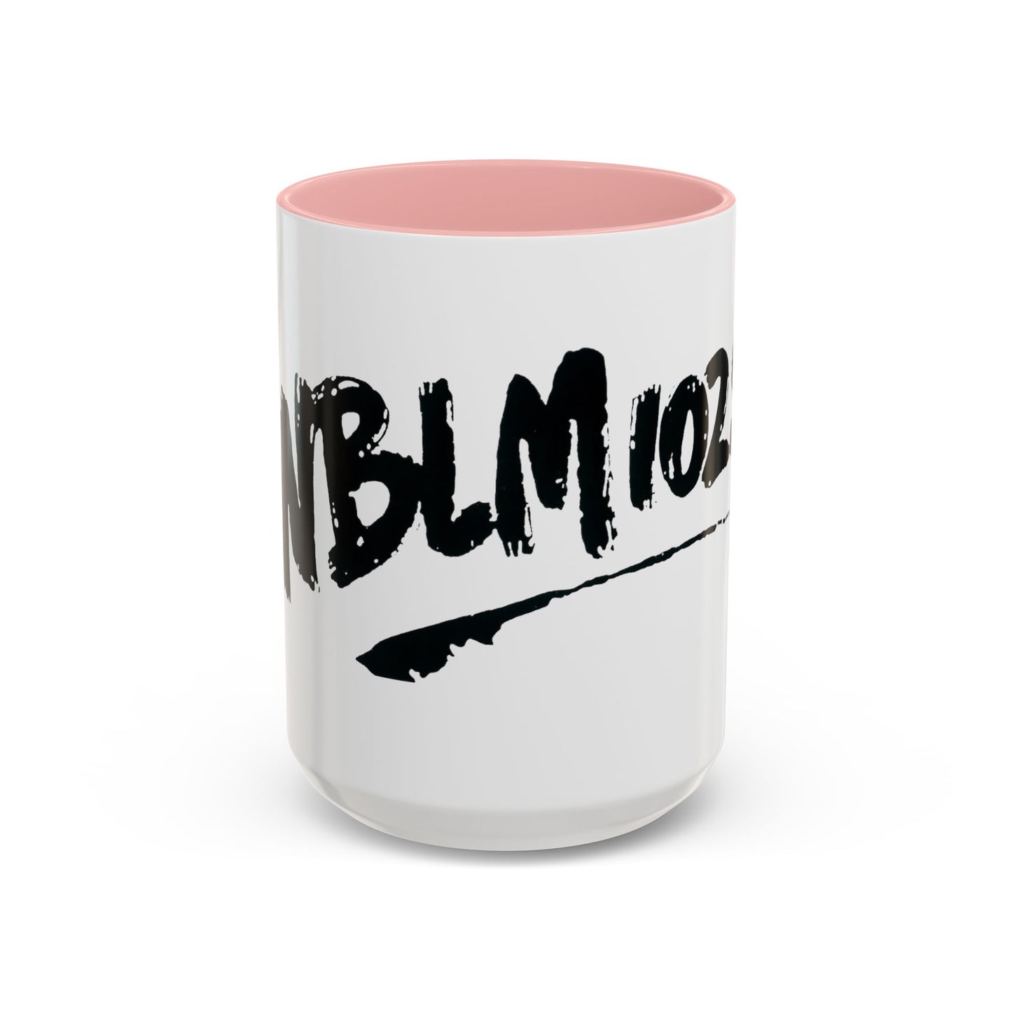 WBLM 102.9 Black Scrawl Logo Ceramic Coffee Mug