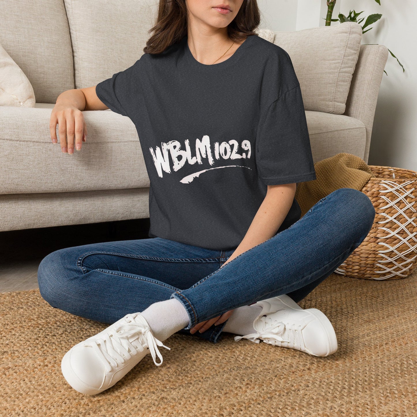 WBLM 102.9 Scrawled Logo Soft Heather Tee