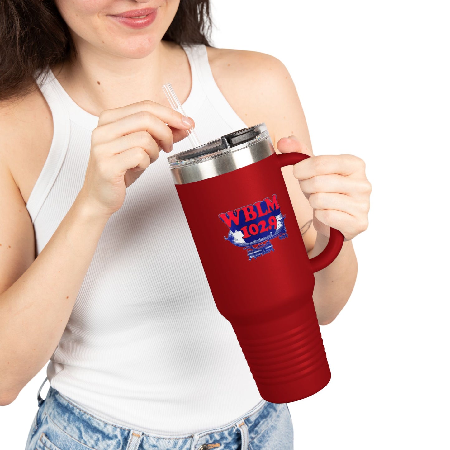 WBLM 102.9 Logo 40oz Insulated Tumbler Travel Mug