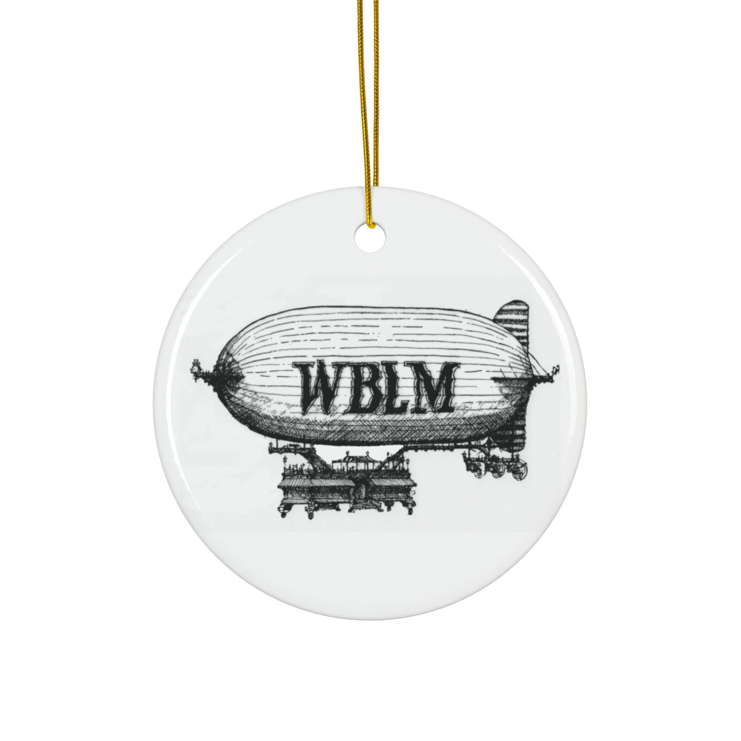 Vintage Airship Ceramic Ornaments - 2-Sided Print (1-10 pcs)