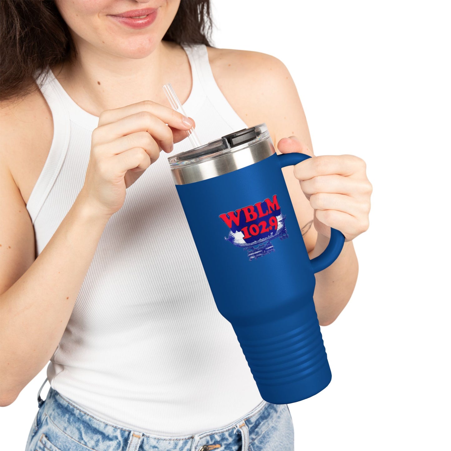 WBLM 102.9 Logo 40oz Insulated Tumbler Travel Mug