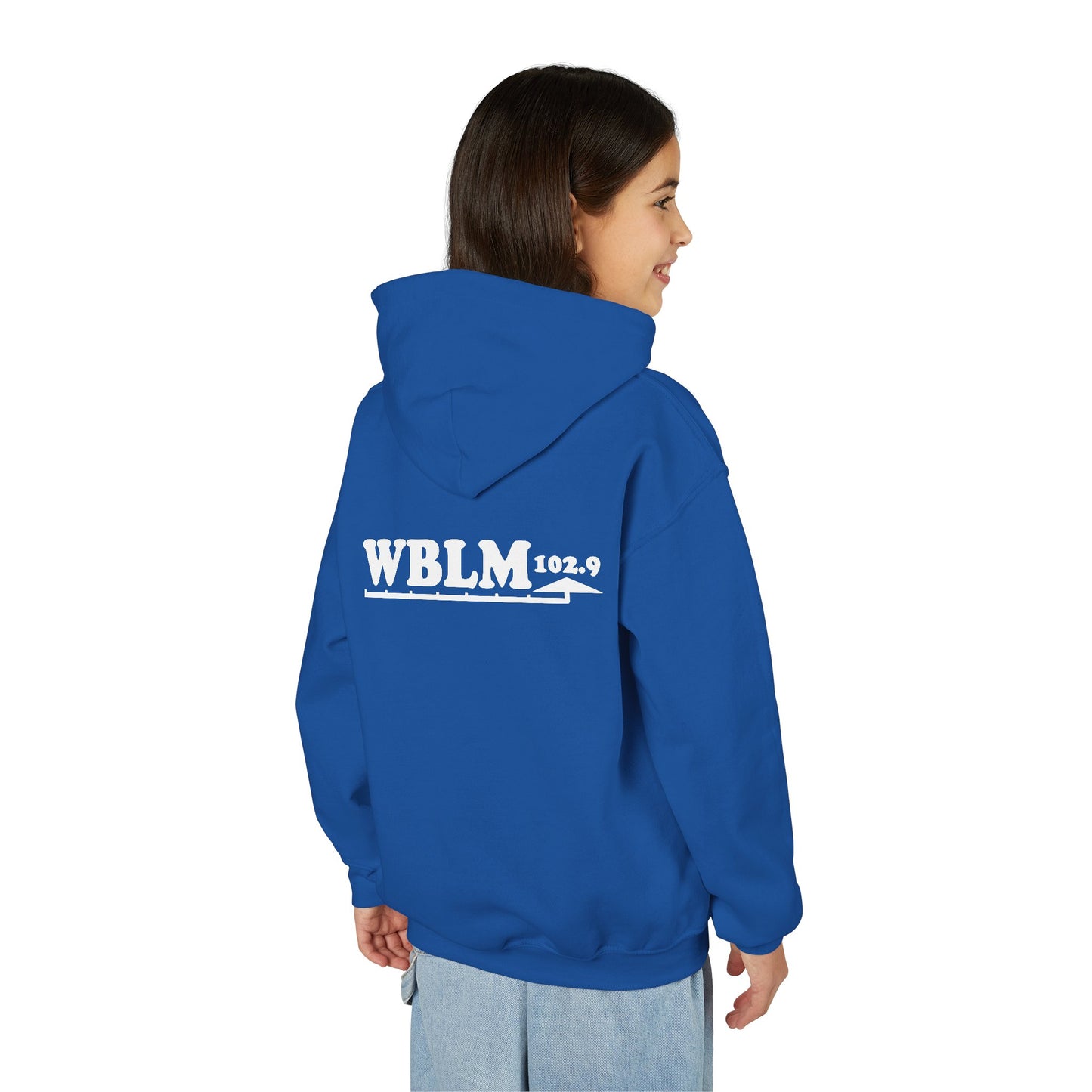 WBLM 102.9 Youth Hoodie — Classic Radio Station Logo Pullover