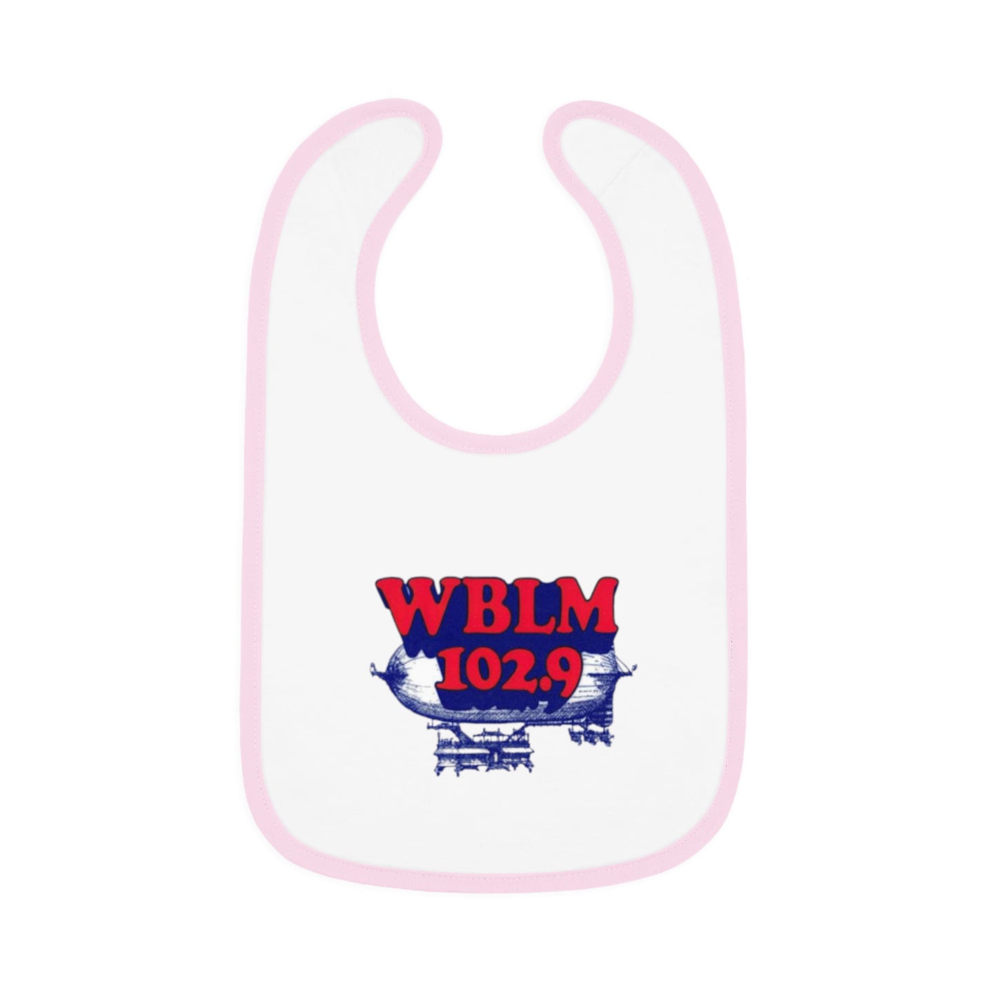 WBLM 102.9 Baby Bib With Contrast Trim