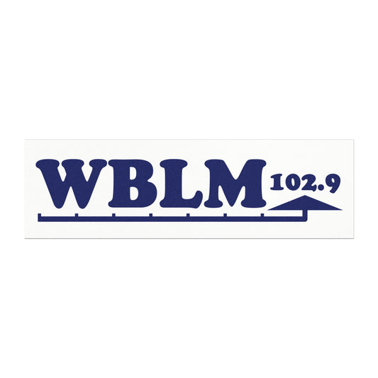 WBLM 102.9 Car Magnet - Radio Station Decor for Car Enthusiasts
