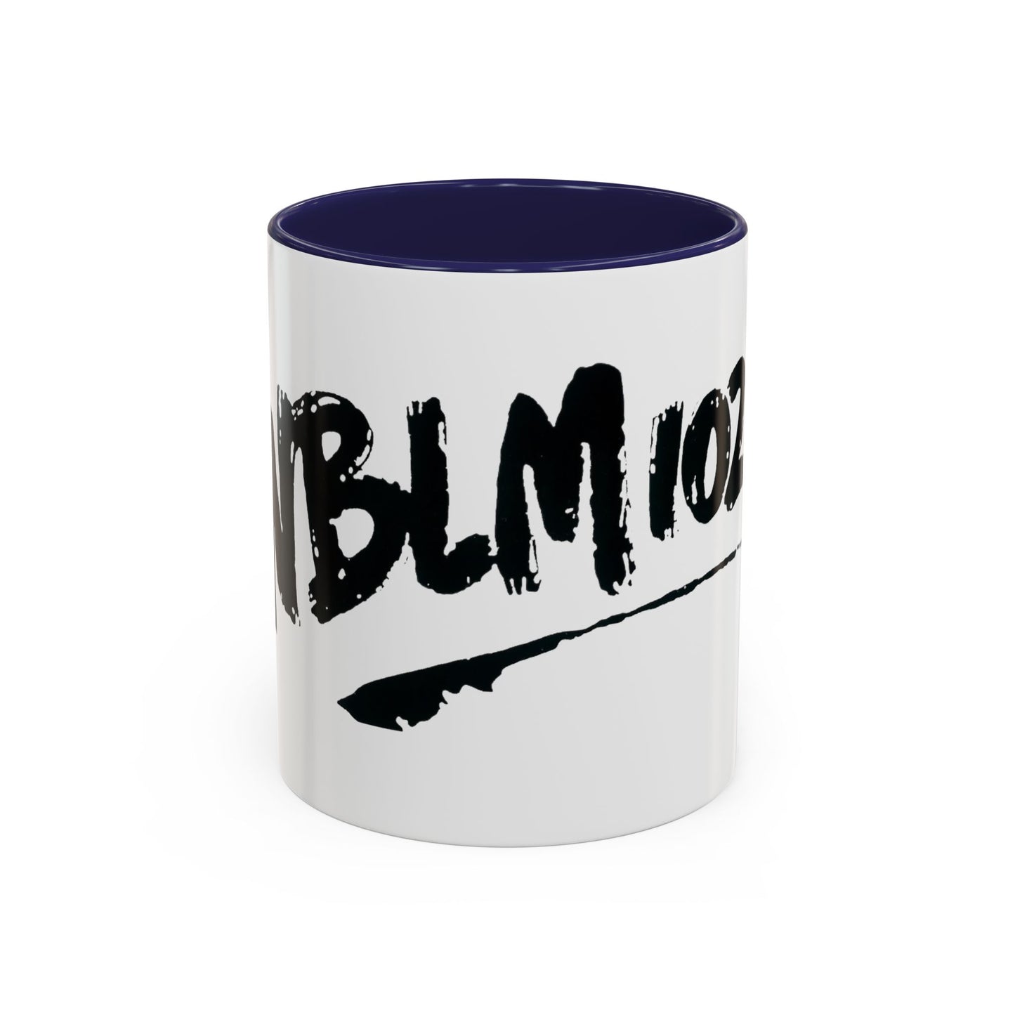 WBLM 102.9 Black Scrawl Logo Ceramic Coffee Mug