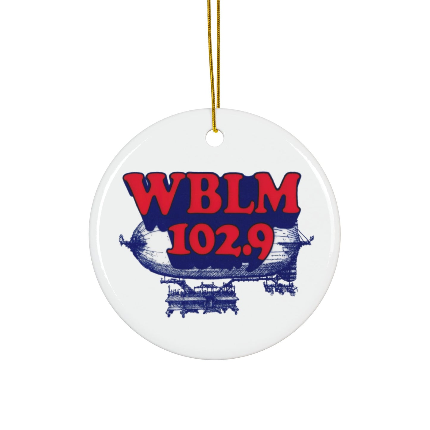Ceramic Ornaments - 2-Sided WBLM Design for Holiday Decor