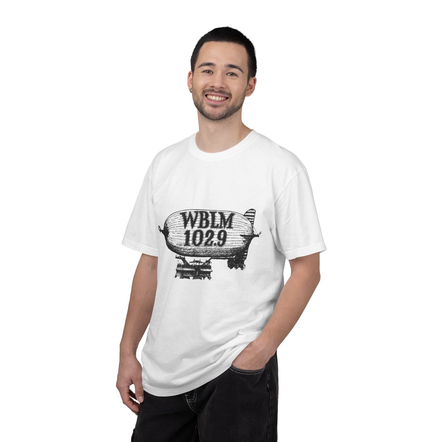 WBLM 102.9 Blimp T-Shirt — Vintage Radio Station Tee