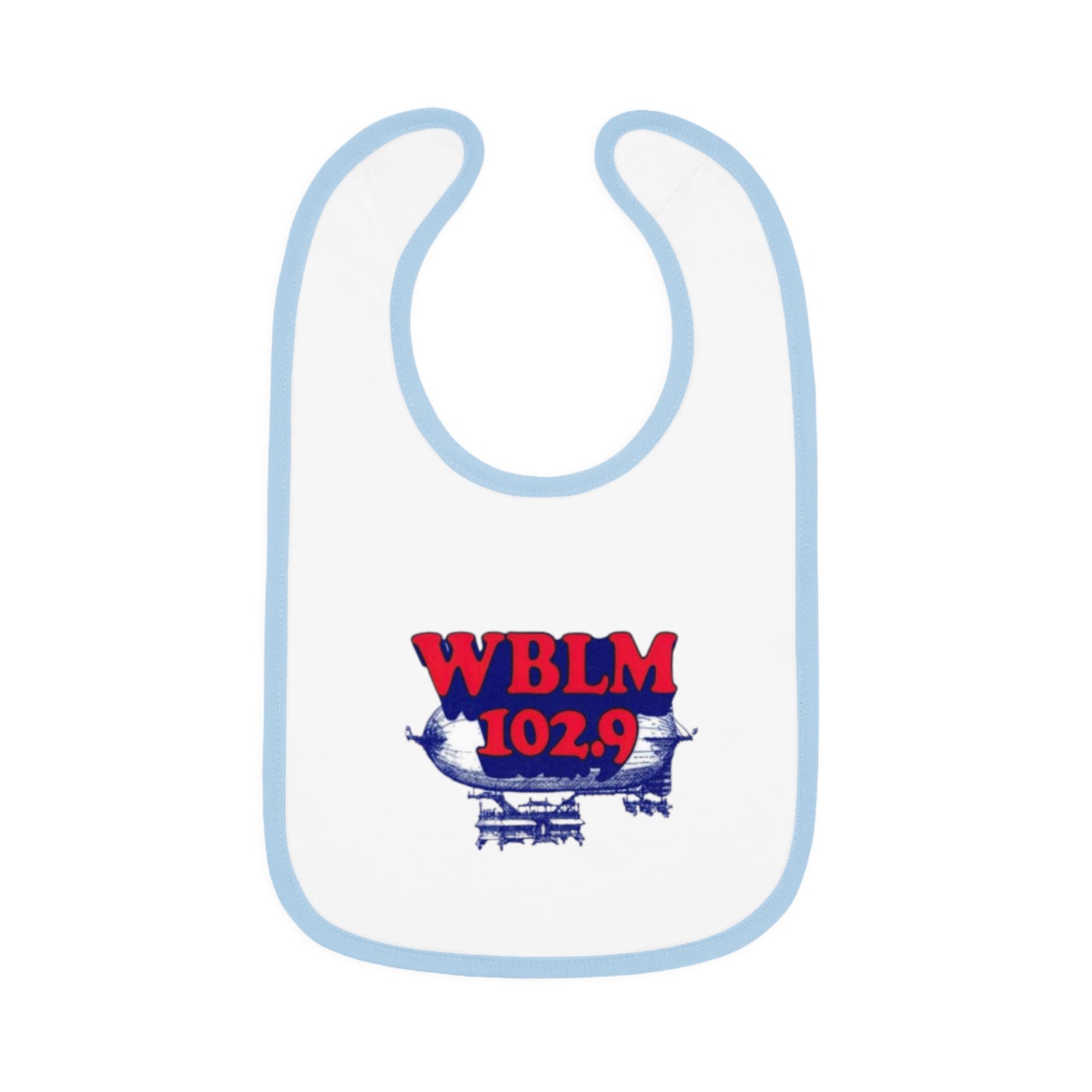 WBLM 102.9 Baby Bib With Contrast Trim