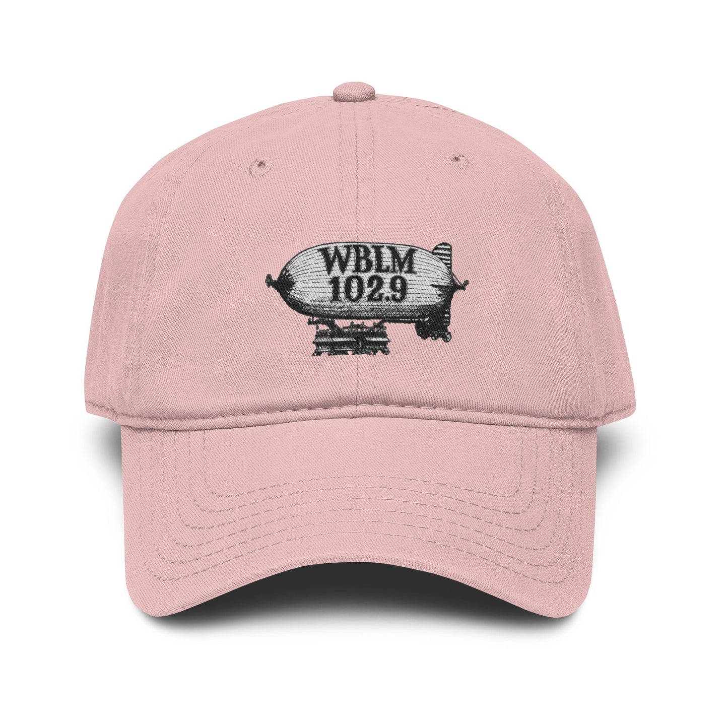 WBLM 102.9 Blimp Embroidered Baseball Cap — Vintage Radio Station Dad Hat