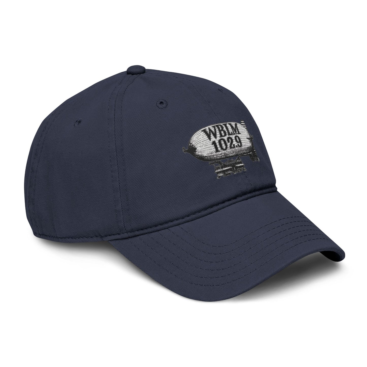 WBLM 102.9 Blimp Embroidered Baseball Cap — Vintage Radio Station Dad Hat