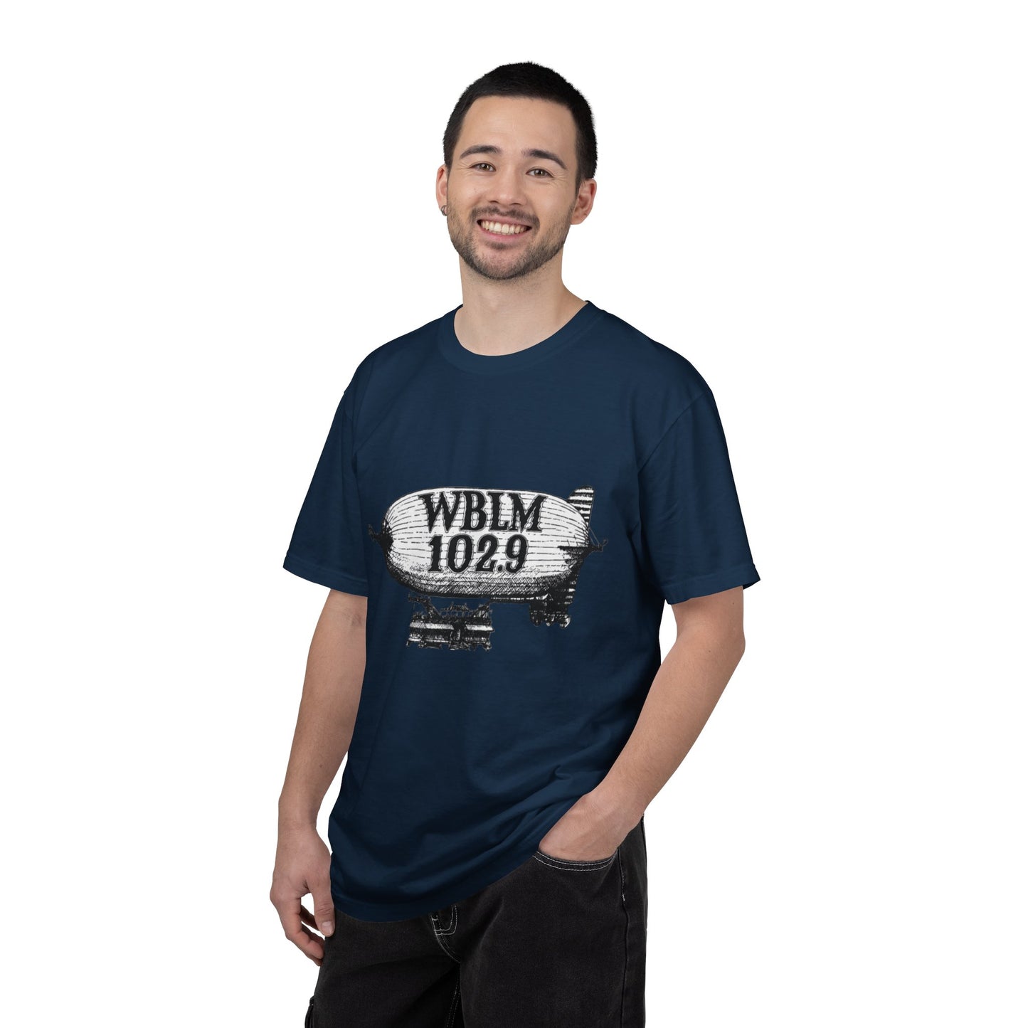 WBLM 102.9 Blimp T-Shirt — Vintage Radio Station Tee