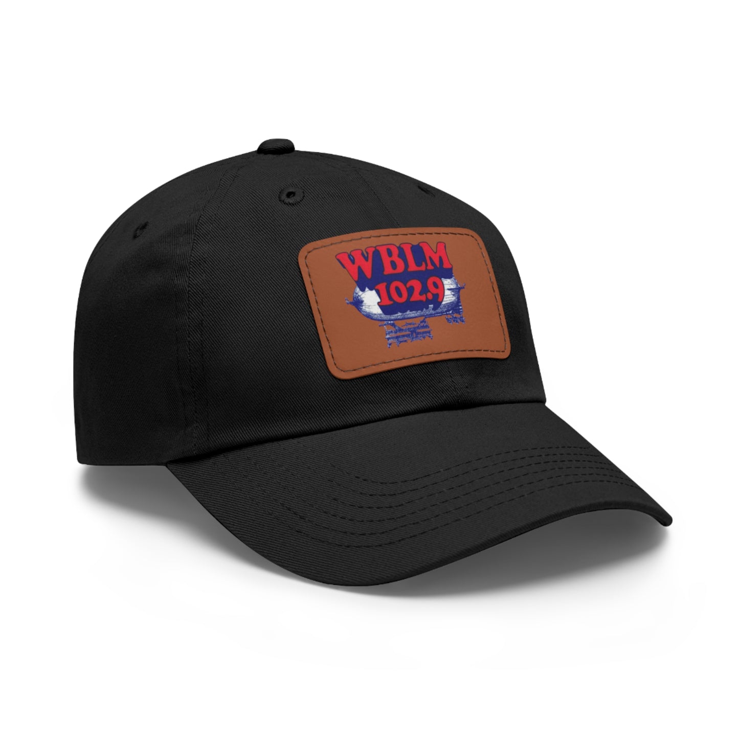 Dad Hat with WBLM Logo Leather Patch