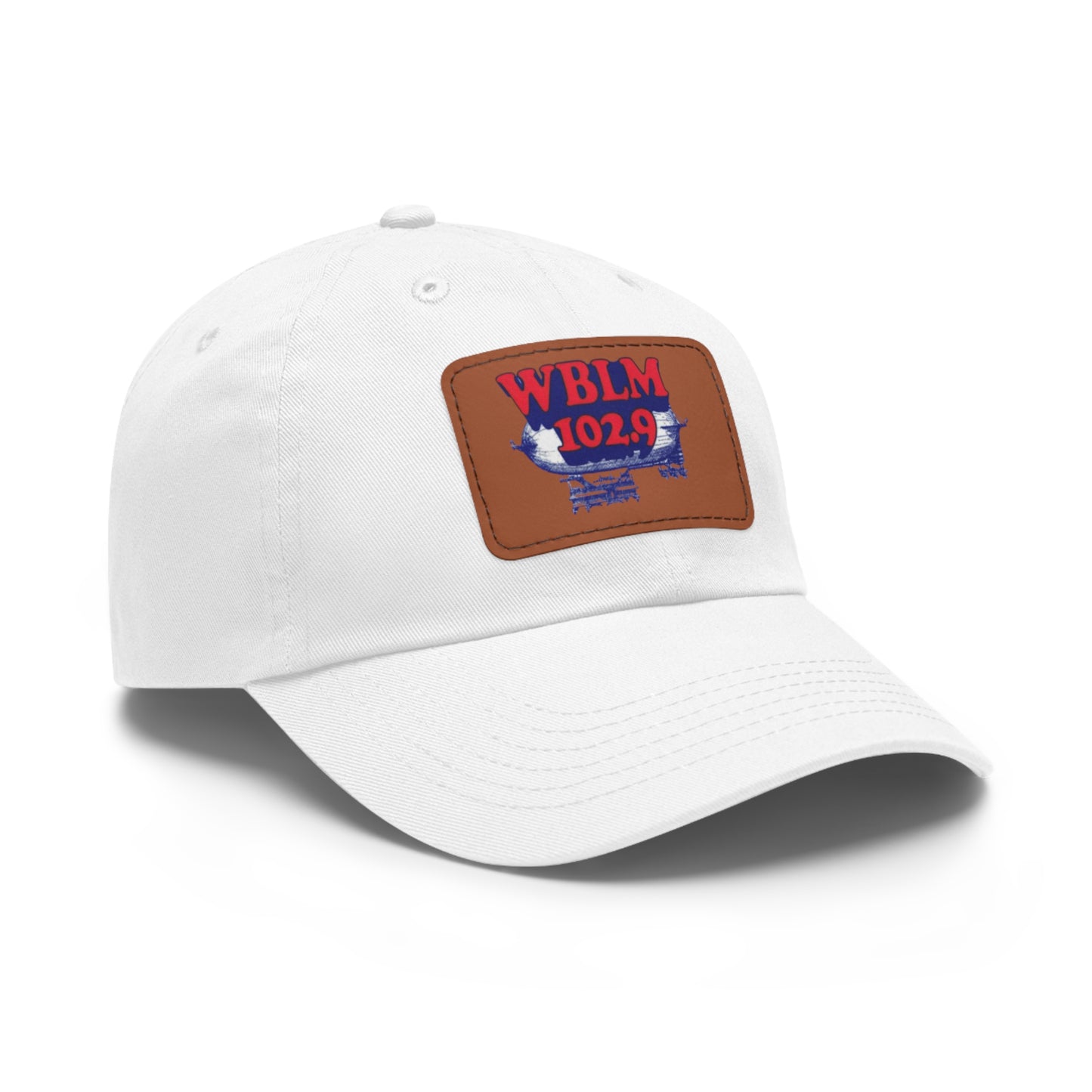 Dad Hat with WBLM Logo Leather Patch