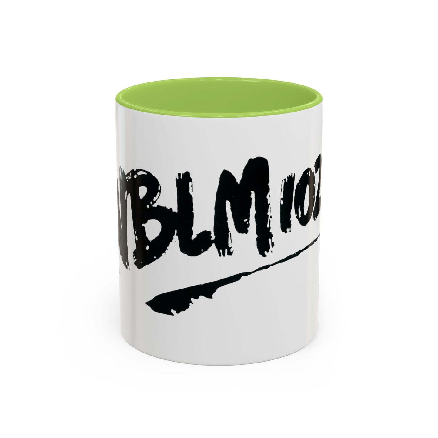 WBLM 102.9 Black Scrawl Logo Ceramic Coffee Mug
