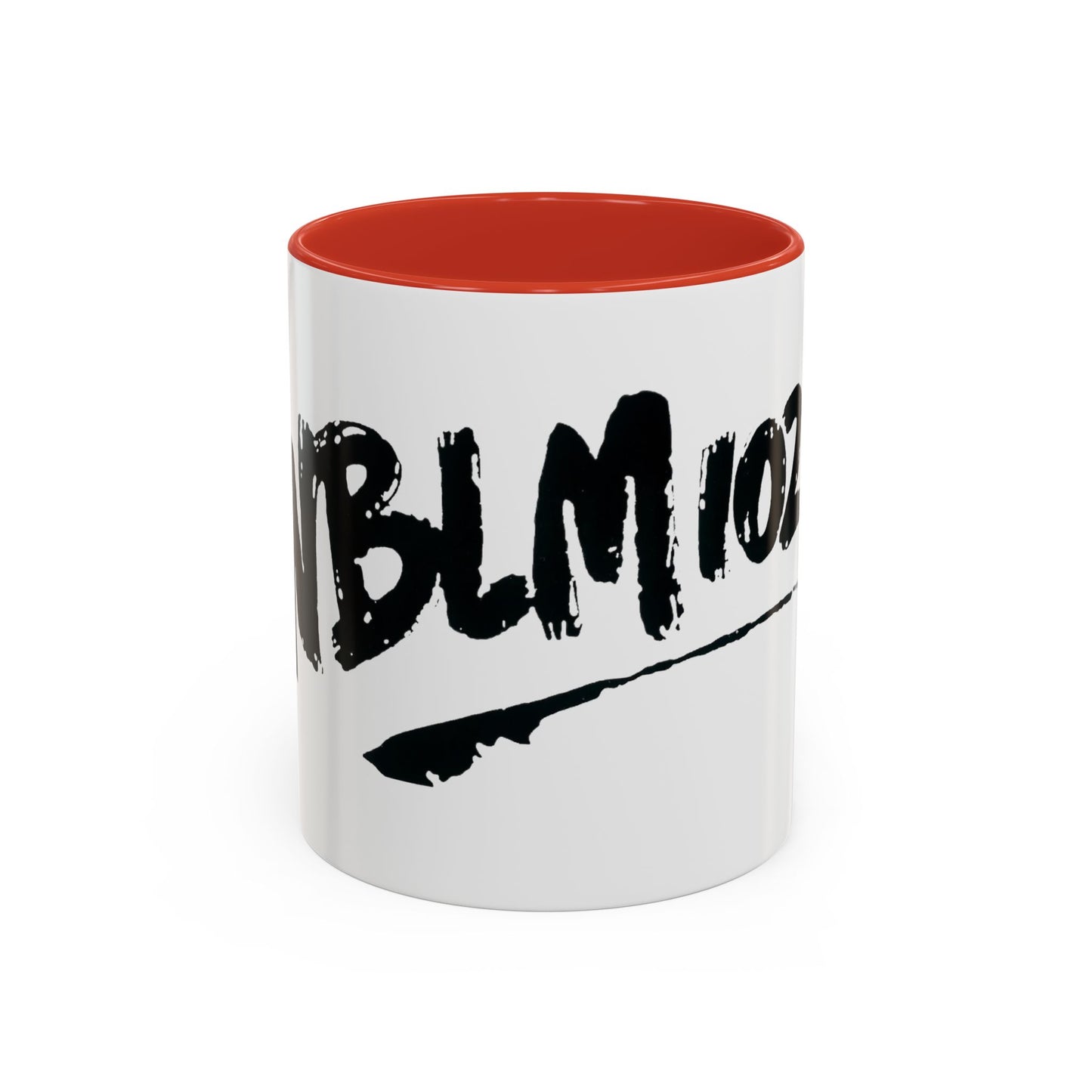 WBLM 102.9 Black Scrawl Logo Ceramic Coffee Mug