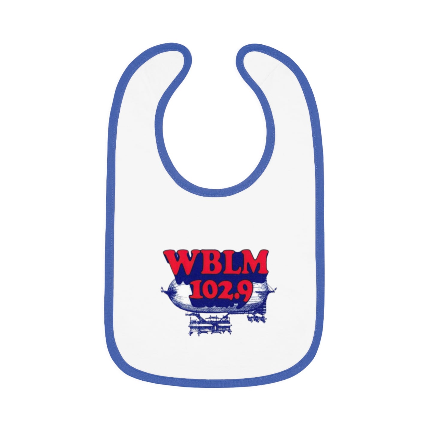 WBLM 102.9 Baby Bib With Contrast Trim