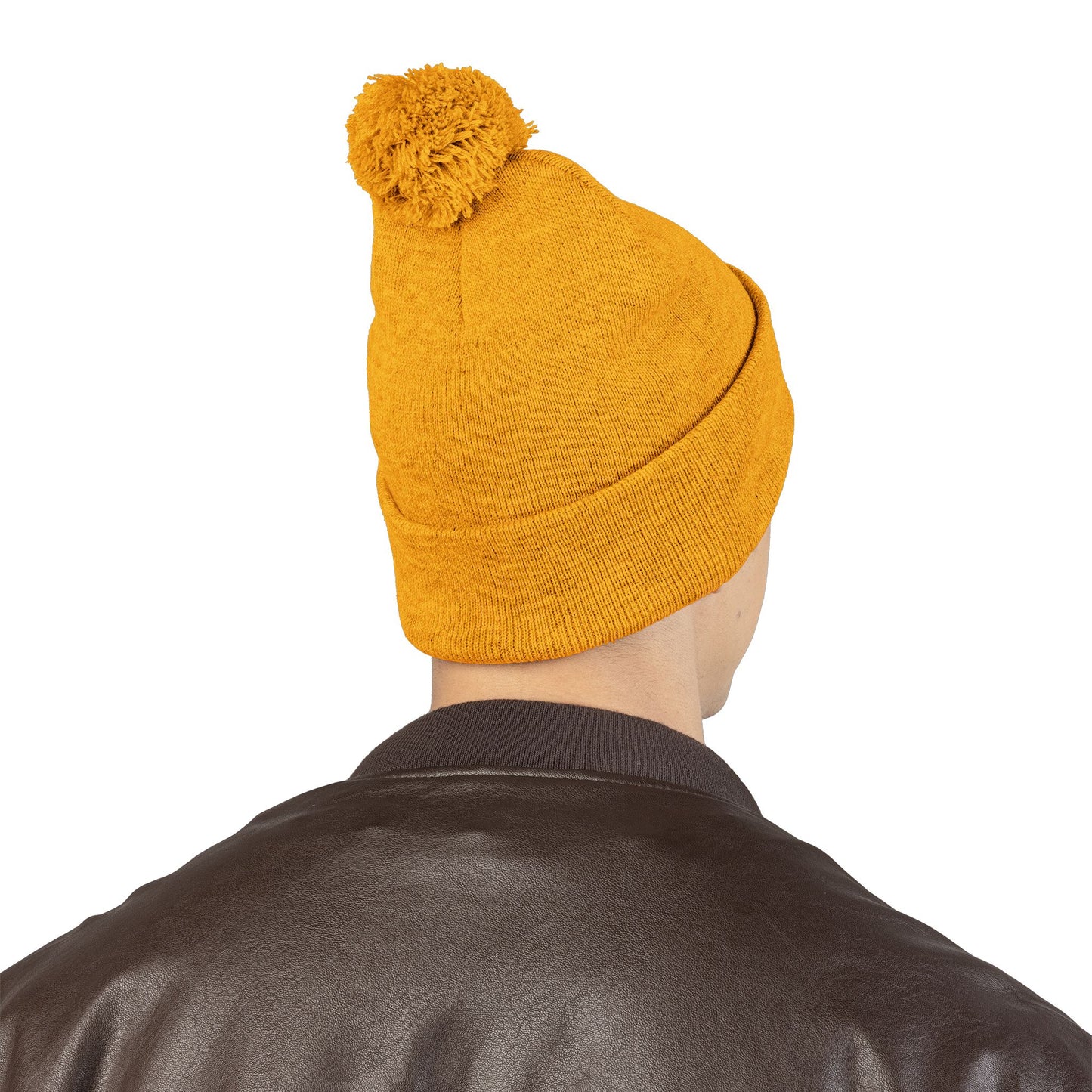 Embroidered Pom-Pom Knit Cap — WBLM 102.9 Radio Logo Beanie