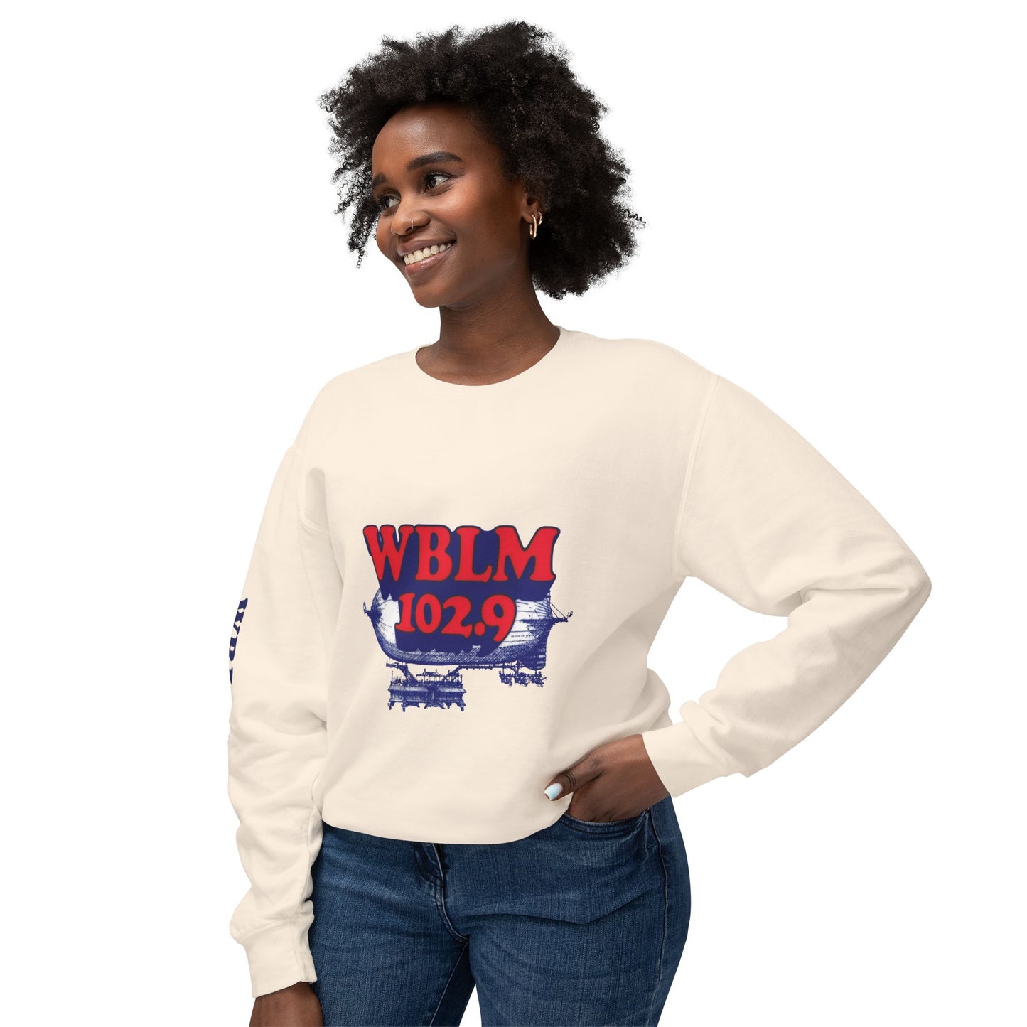WBLM 102.9 Retro Logo Crewneck Sweatshirt