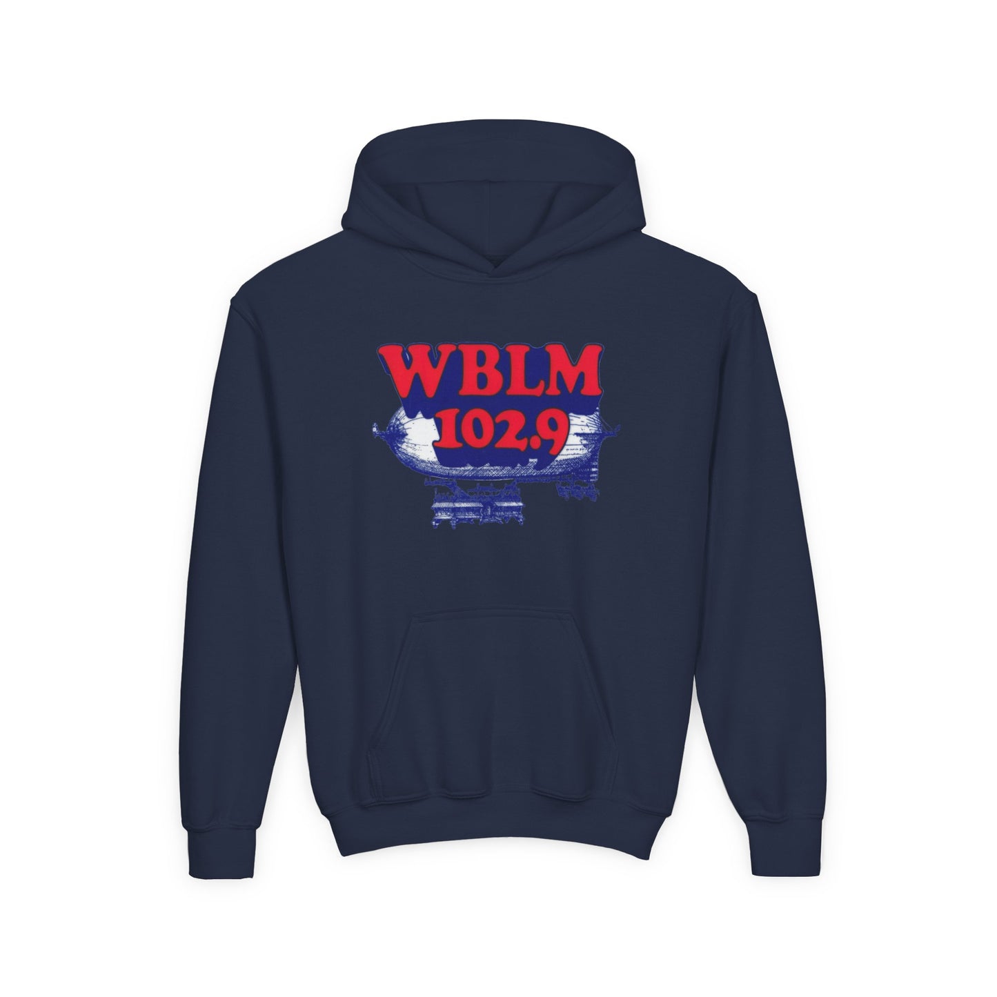 WBLM 102.9 Youth Hoodie — Classic Radio Station Logo Pullover