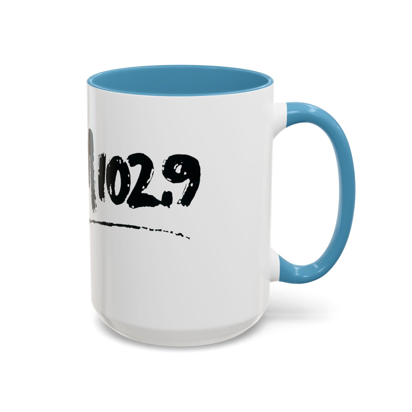 WBLM 102.9 Black Scrawl Logo Ceramic Coffee Mug
