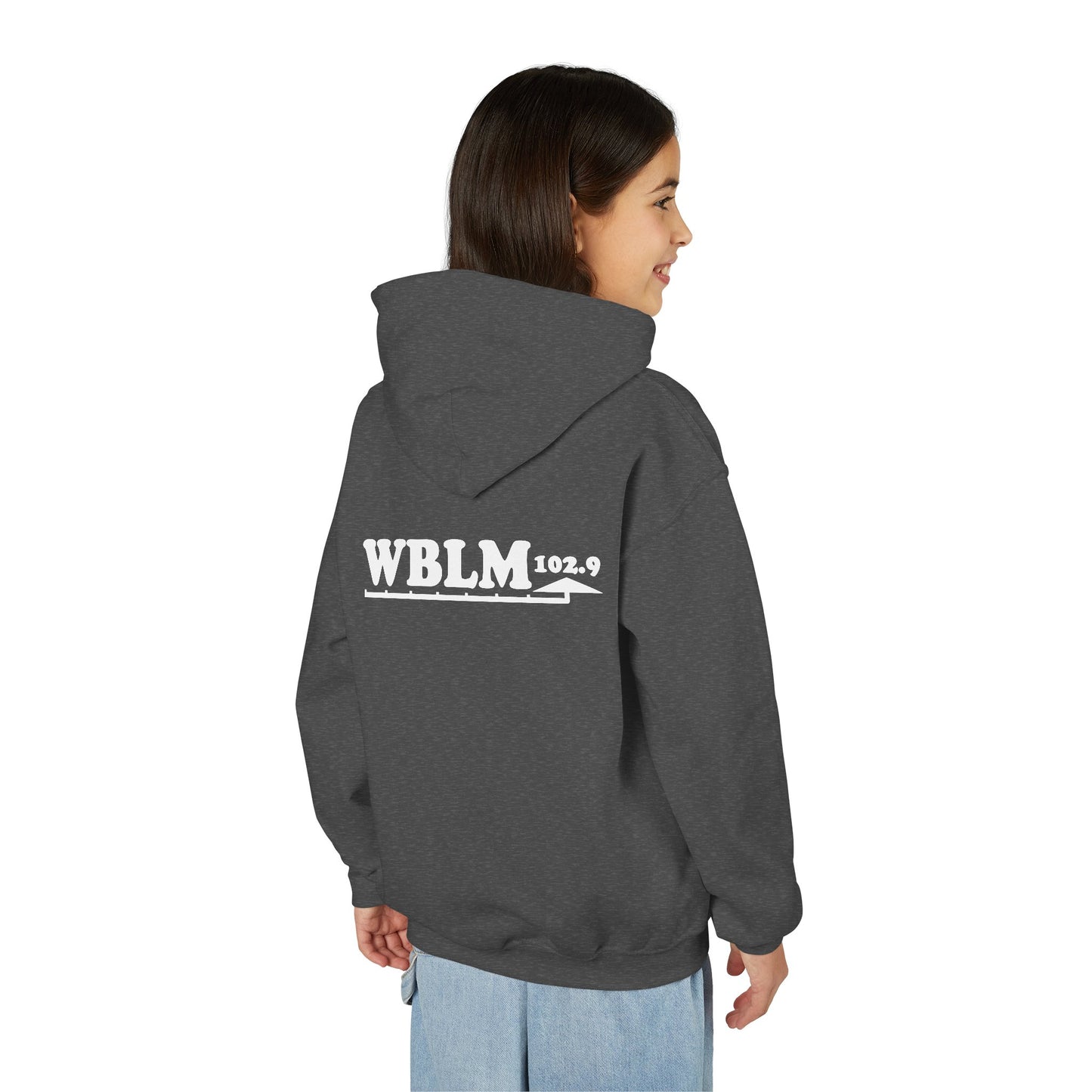 WBLM 102.9 Youth Hoodie — Classic Radio Station Logo Pullover