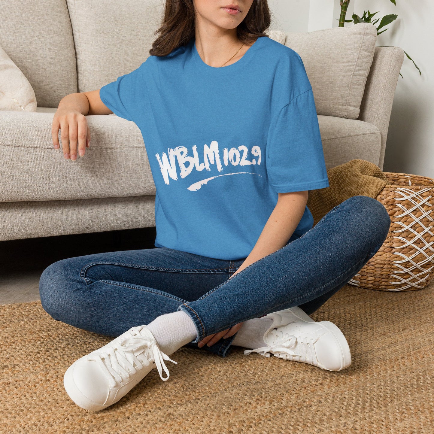 WBLM 102.9 Scrawled Logo Soft Heather Tee