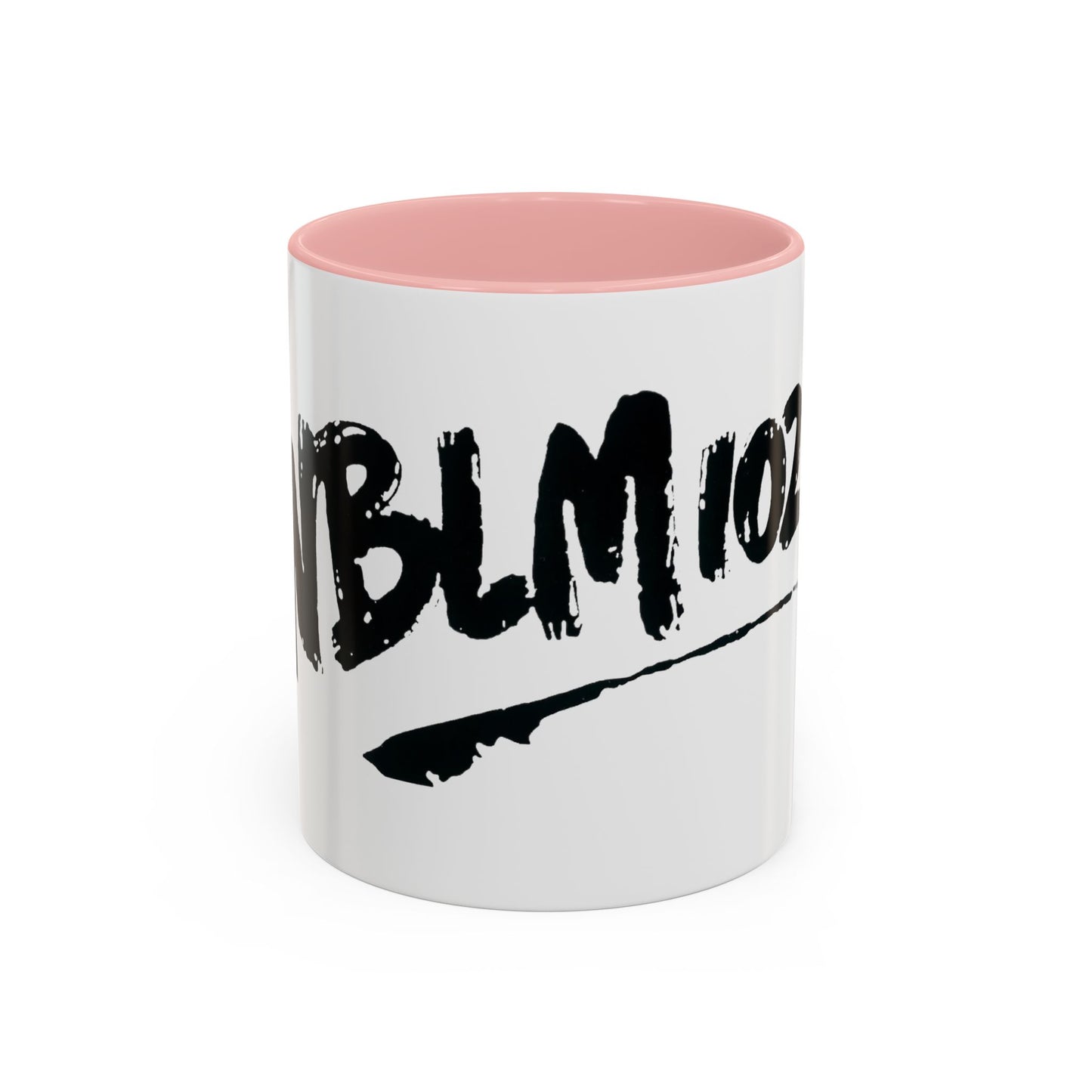 WBLM 102.9 Black Scrawl Logo Ceramic Coffee Mug