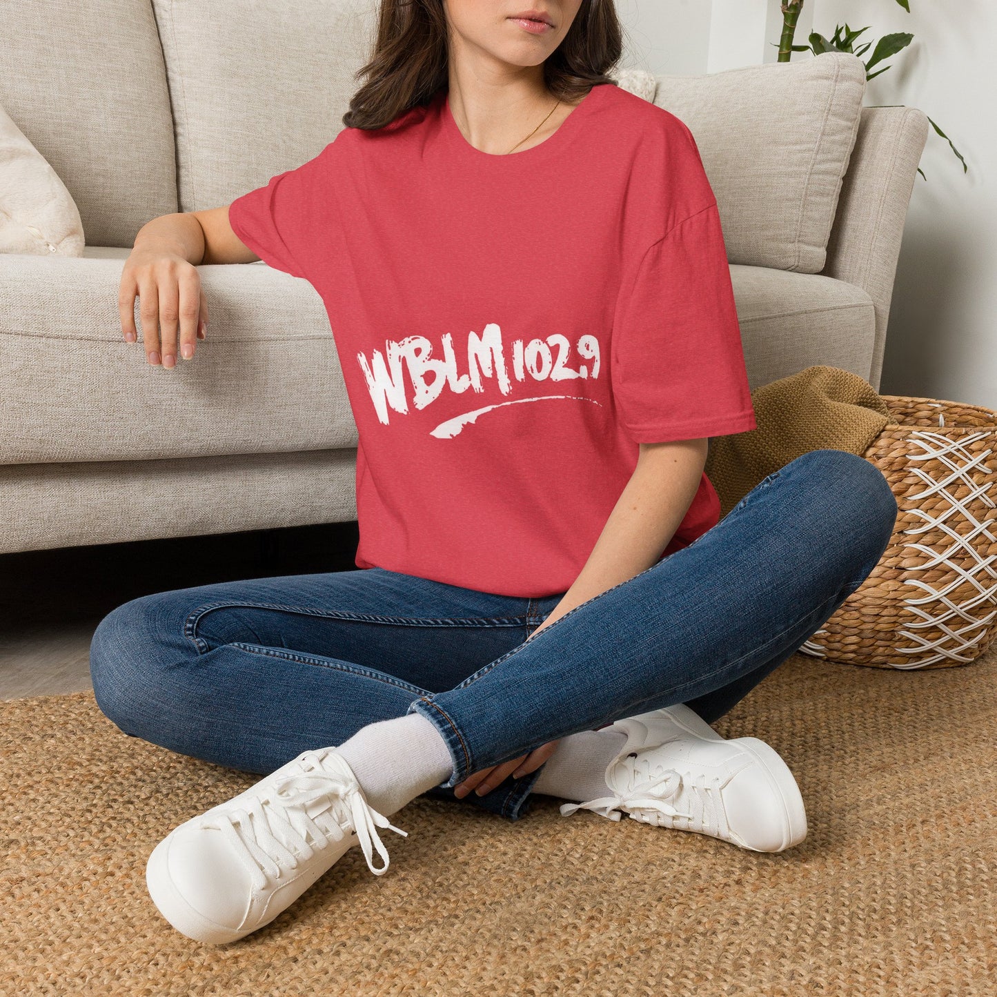 WBLM 102.9 Scrawled Logo Soft Heather Tee
