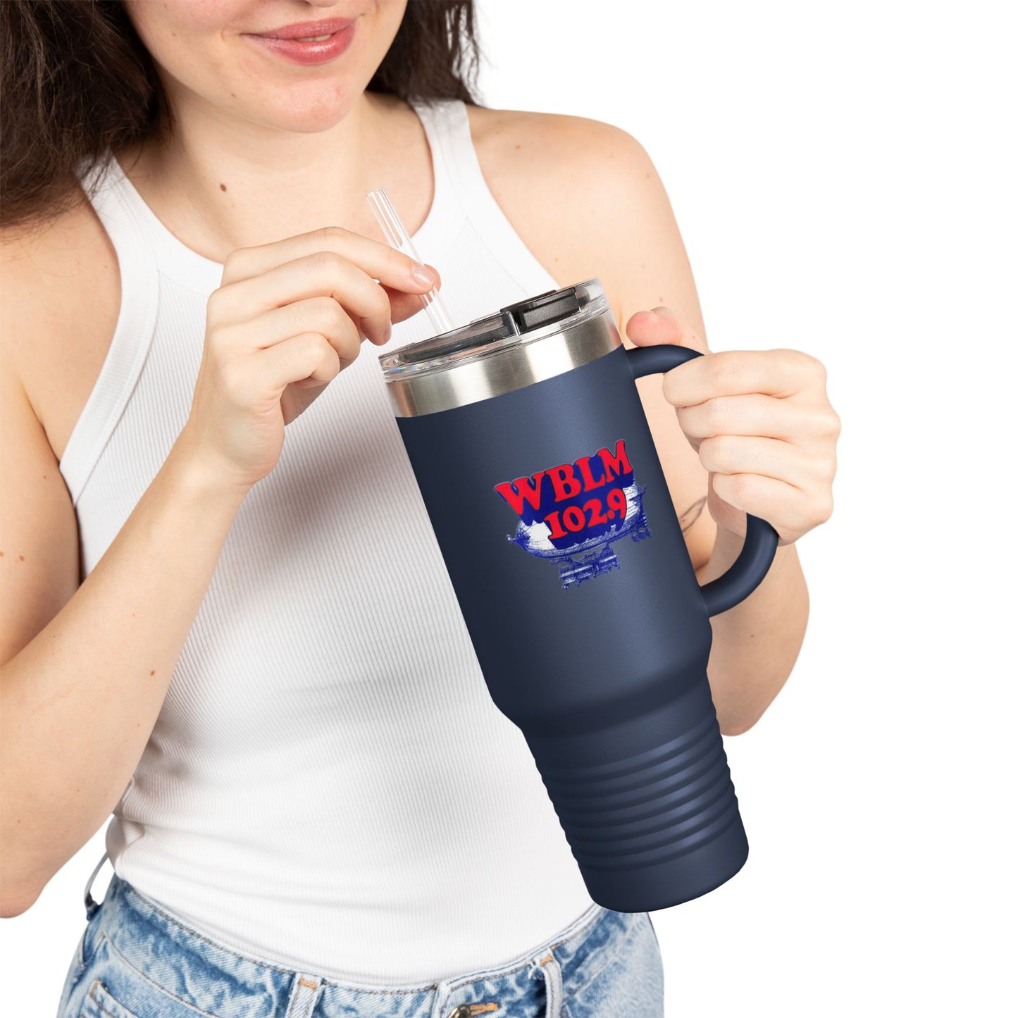 WBLM 102.9 Logo 40oz Insulated Tumbler Travel Mug