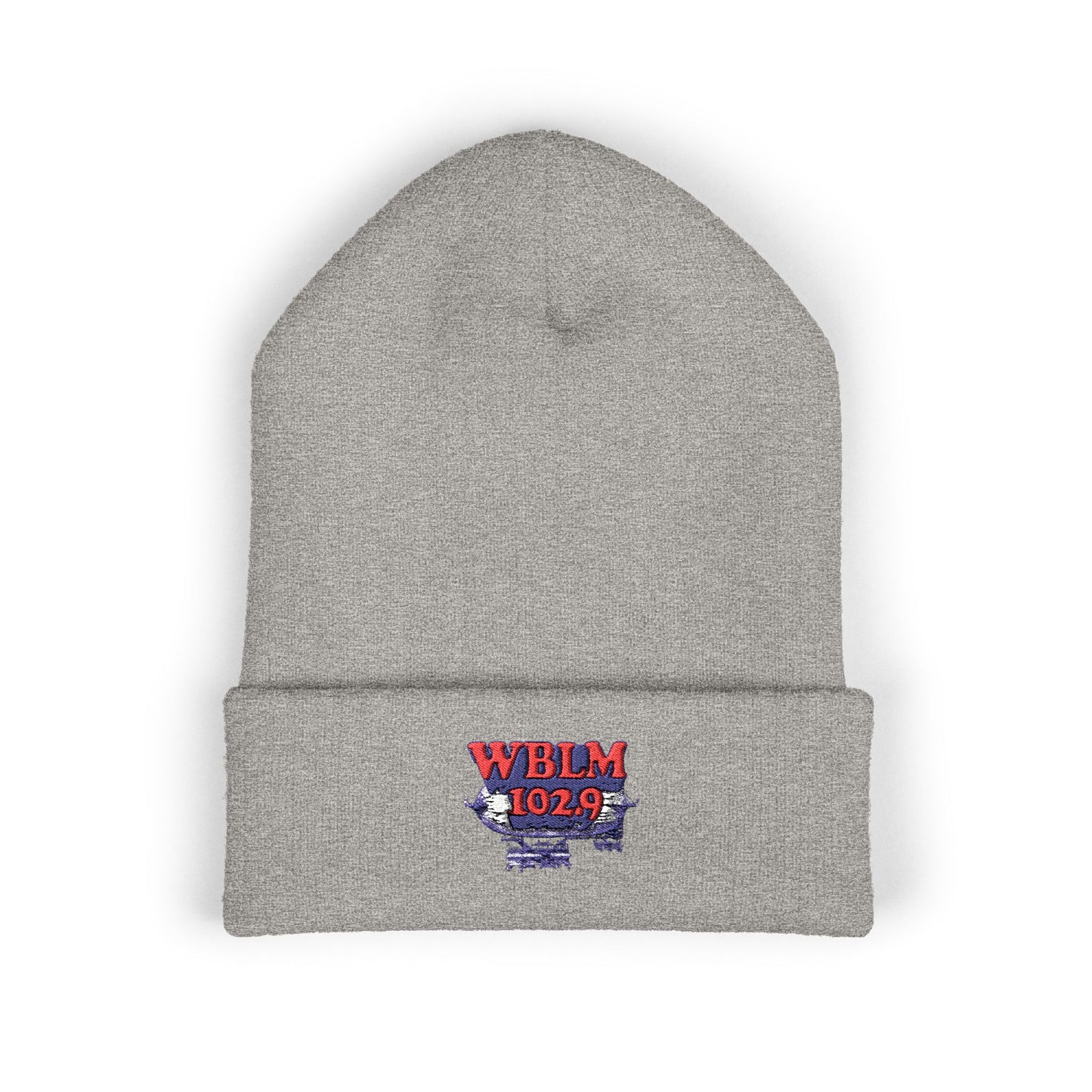 Embroidered WBLM 102.9 Cuffed Beanie — Radio Station Logo Knit Hat