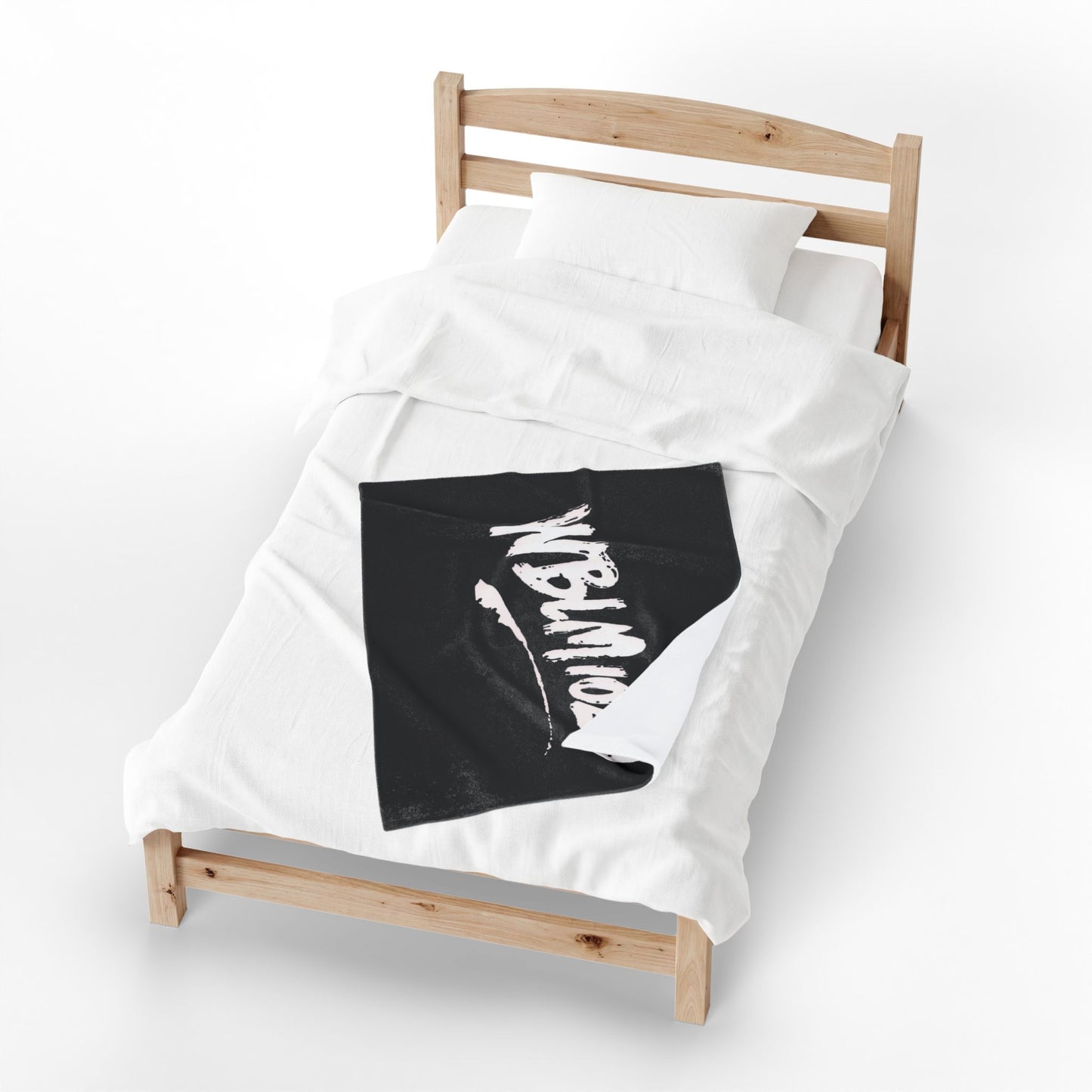 WBLM 102.9 Scrawl Logo Plush Blanket