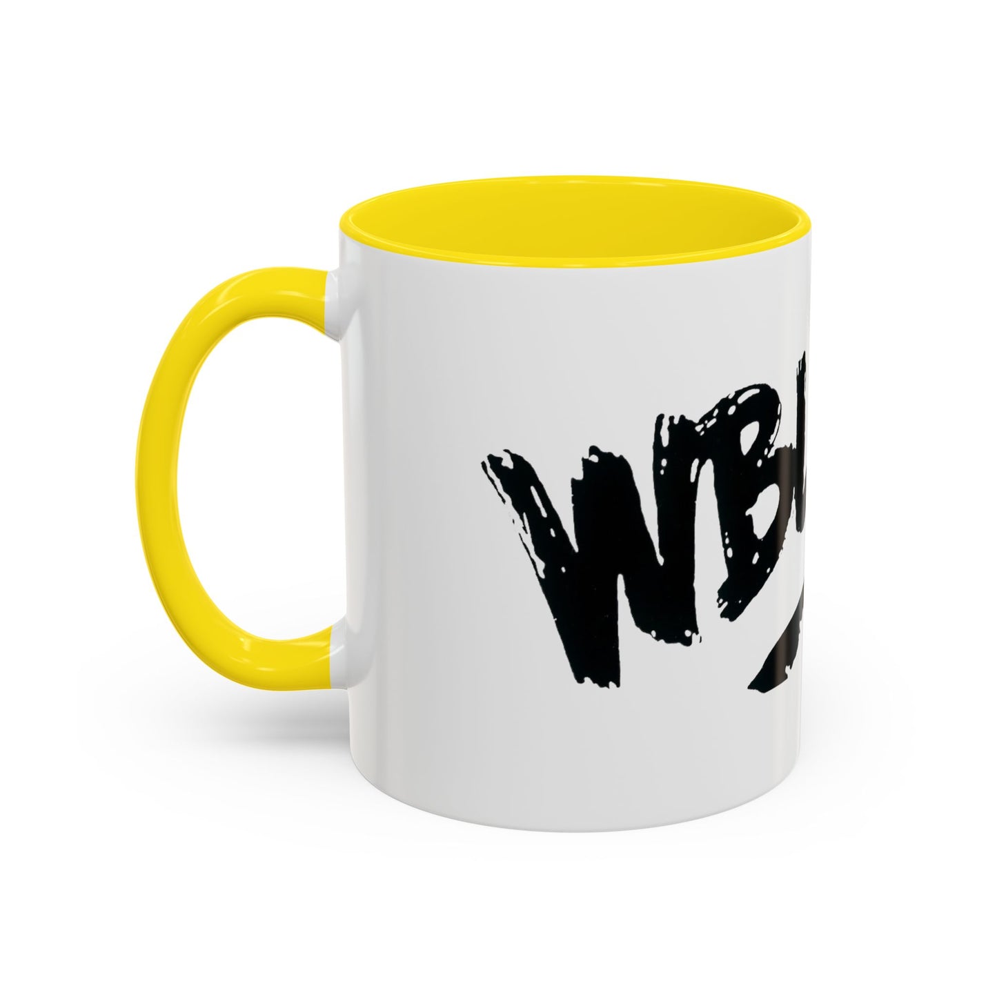 WBLM 102.9 Black Scrawl Logo Ceramic Coffee Mug