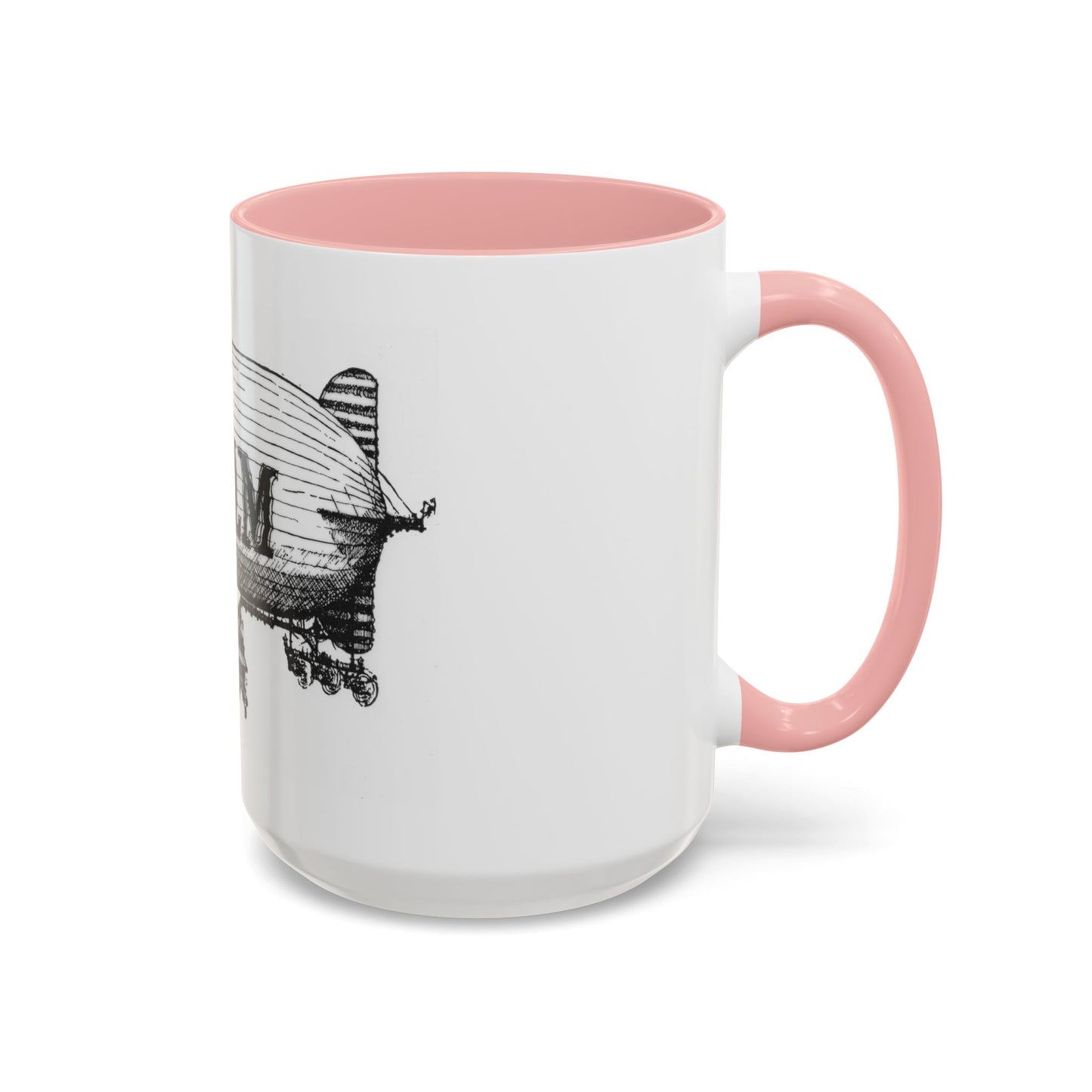 WBLM Zeppelin Vintage Airship Coffee Mug — Retro Blimp Design (11/15oz)