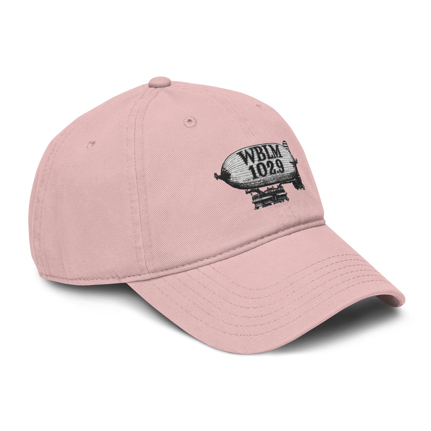WBLM 102.9 Blimp Embroidered Baseball Cap — Vintage Radio Station Dad Hat